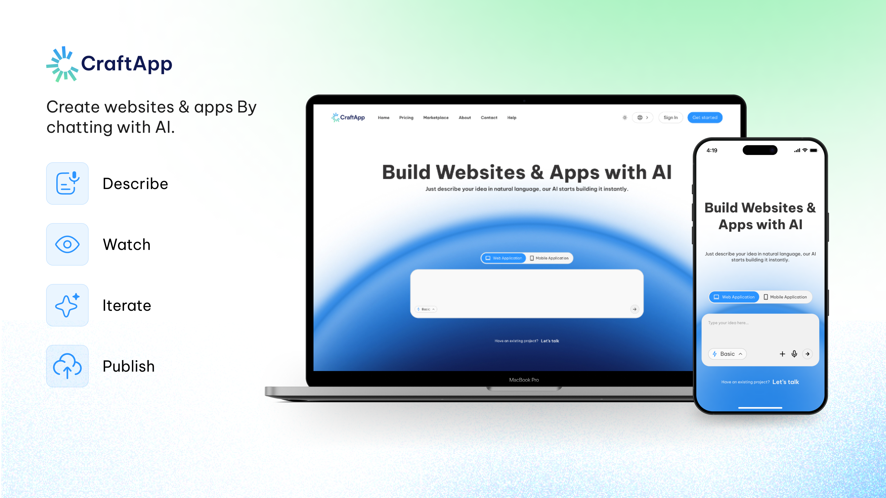 CraftApp demo preview
